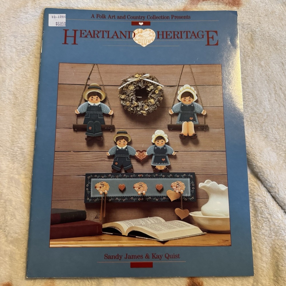 1997 Folk Art Heartland Heritage Vintage Painting Booklet